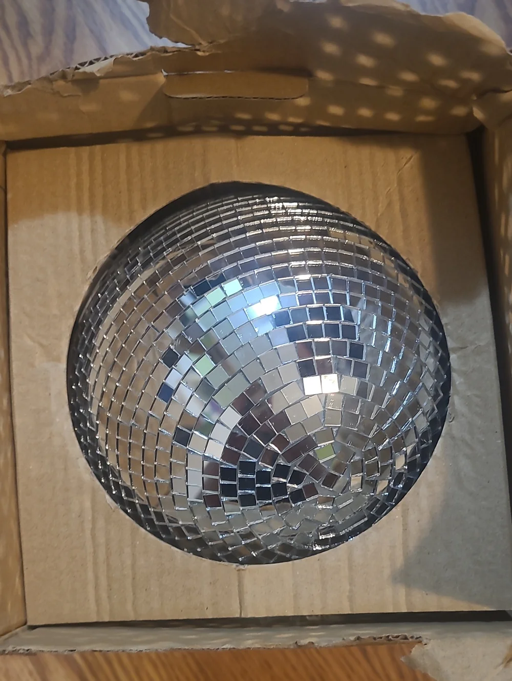 Table Top Mosaic Disco Ball Party Light - Decorative LED Color Changing Sphere
